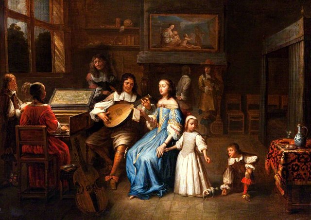 Interior with a Music Party by Gillis van Tilborgh