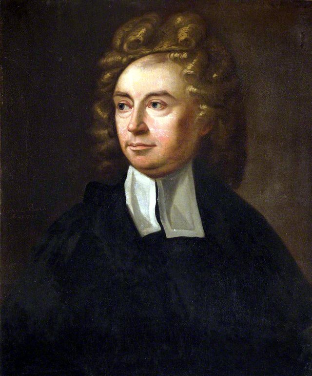 Richard Bentley (1662–1742), Discoverer of the Lost Greek Letter, the Digamma, in Homer’s Poetry, Royal Chaplain (1695), Master of Trinity (1700) by James Thornhill