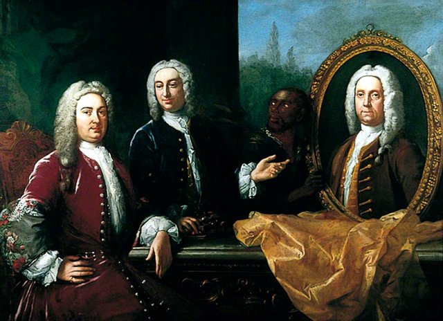 James Howe, Benjamin Tilden, an Unidentified Man and a Portrait of Richard John Thompson by Jacopo Amigoni