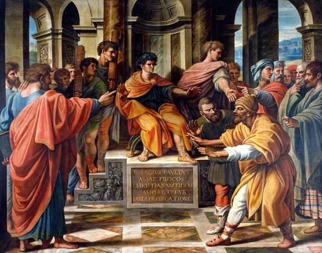 The Blinding of Elymas (copy after Raphael) by James Thornhill
