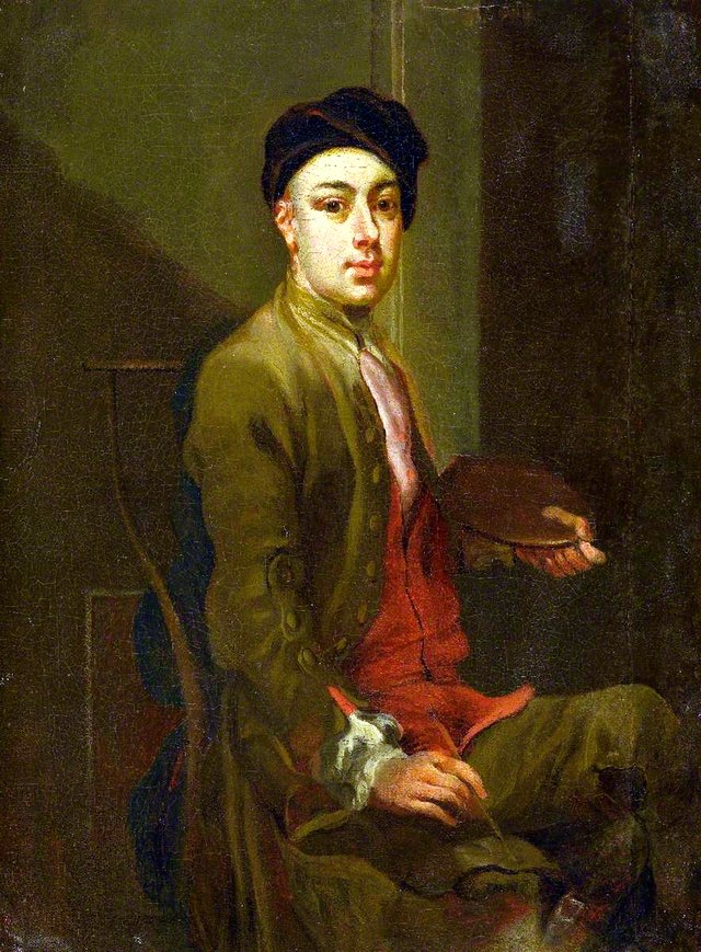 Self Portrait of the Artist in His Studio by Francis Hayman