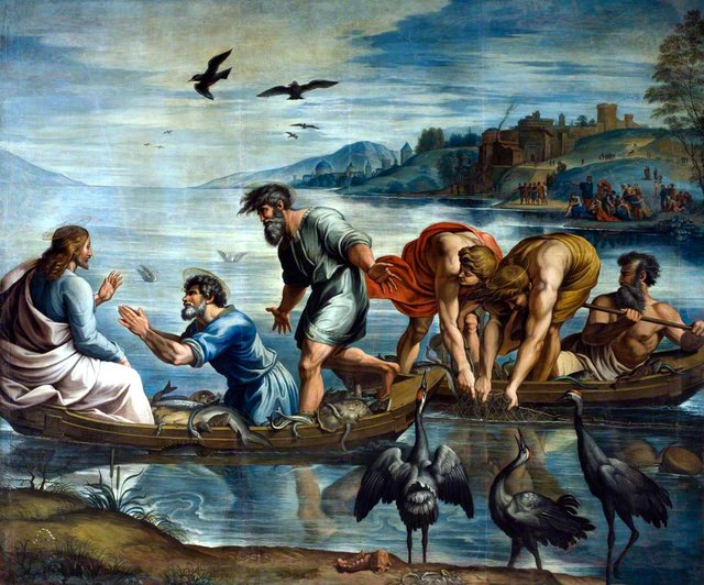 The Miraculous Draught of Fishes (copy after Raphael) by James Thornhill