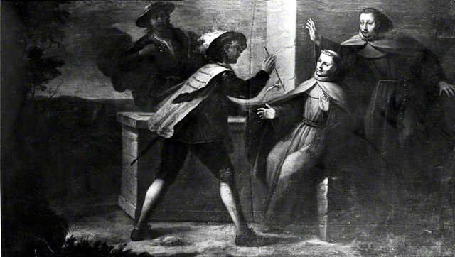 The Miracle of Father Francisco de Torres Attacked by Robbers by Juan García de Miranda