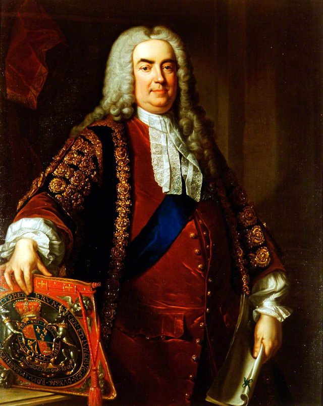 Sir Robert Walpole, Earl of Orford (1676–1745), Prime Minister by Jean-Baptiste van Loo