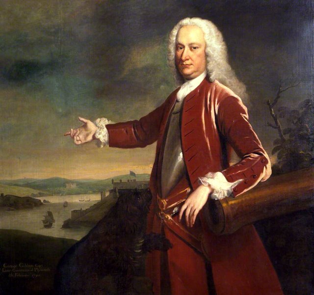 George Gibbon (d.1745), Lieutenant Governor of Plymouth by Thomas Hudson