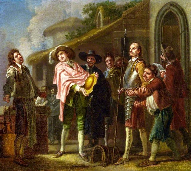 The Barber Reclaiming His Basin from Don Quixote by Francis Hayman