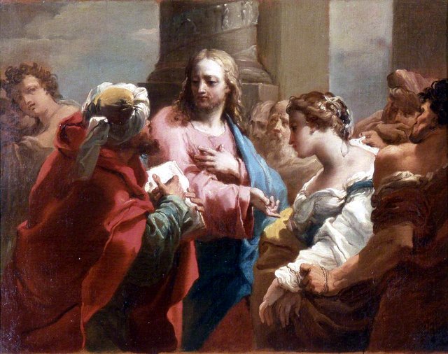Christ and the Woman Taken in Adultery by Gaetano Gandolfi