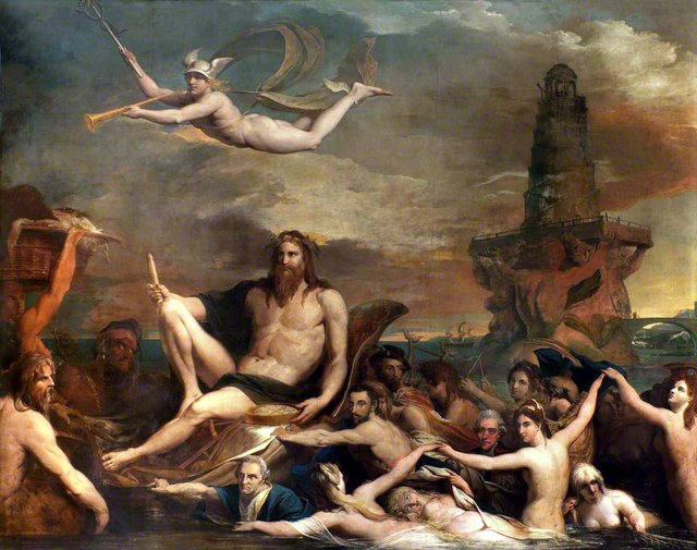 Commerce, or the Triumph of the Thames (painting 4 of 6 in the series 'The Progress of Human Knowledge and Culture') by James Barry