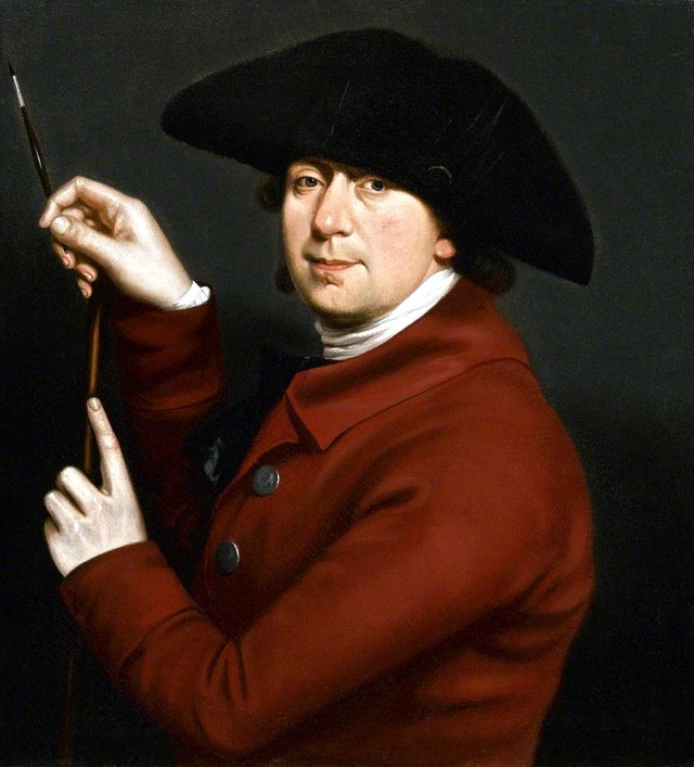 Portrait of the Artist (Self Portrait with Mahl Stick and Brush) by Richard Cosway