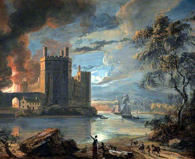 Carnaervon Castle by Paul Sandby