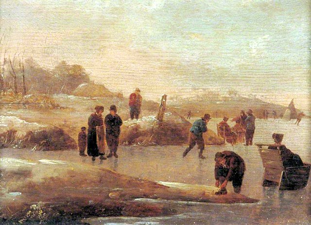 Skating by Hendrik Willem Schweickhardt