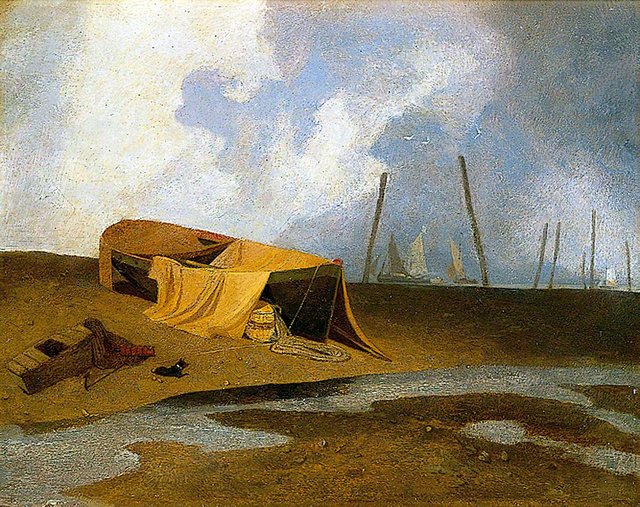 Boats on Cromer Beach, Norfolk by John Sell Cotman