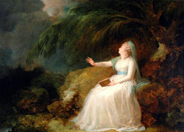 Mrs Siddons Reading in a Grotto by Richard Cosway