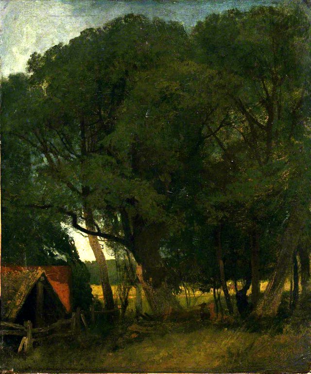 Boat House and Trees by John Sell Cotman