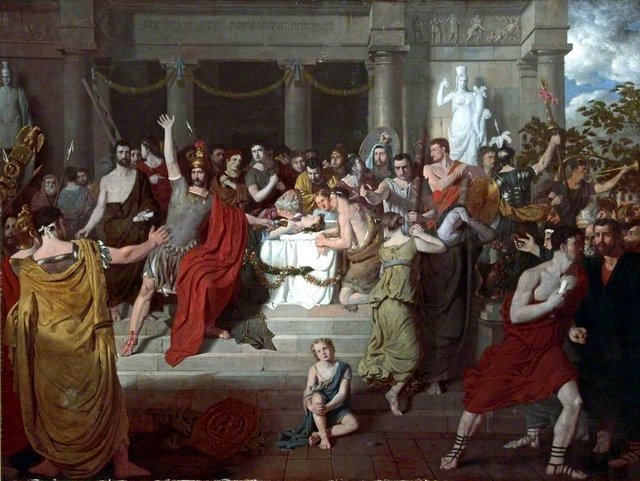 Brutus Exhorting the Romans to Revenge the Death of Lucretia by Charles Lock Eastlake