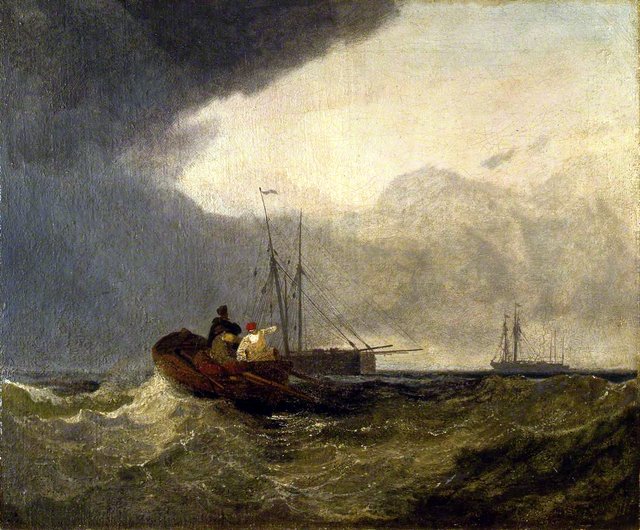 Sea View (Fishing Boats) by John Sell Cotman