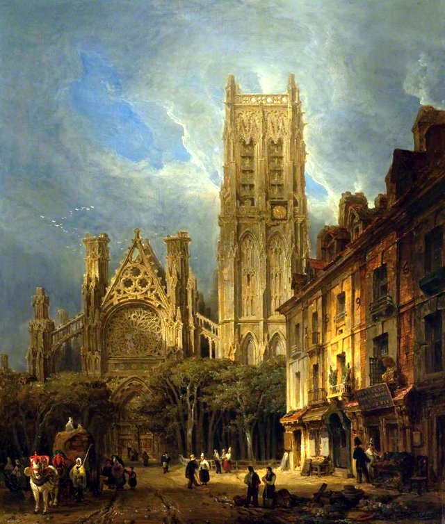 The Church of St Jacques, Dieppe by David Roberts