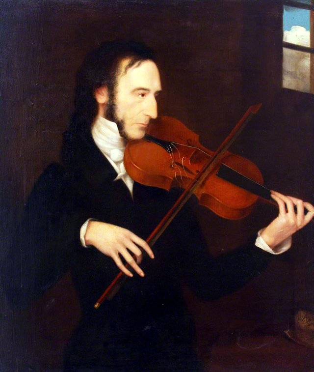 Niccolò Paganini (1782–1840) by Daniel Maclise