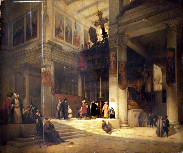 Moorish Church Interior (Eastern Church) by David Roberts