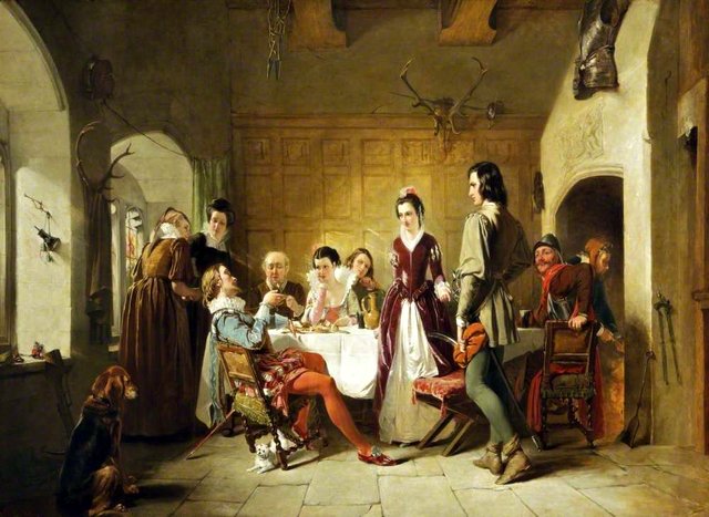 The Introduction of Sir Piercie Shafton to Halbert Glendinning by Augustus Egg