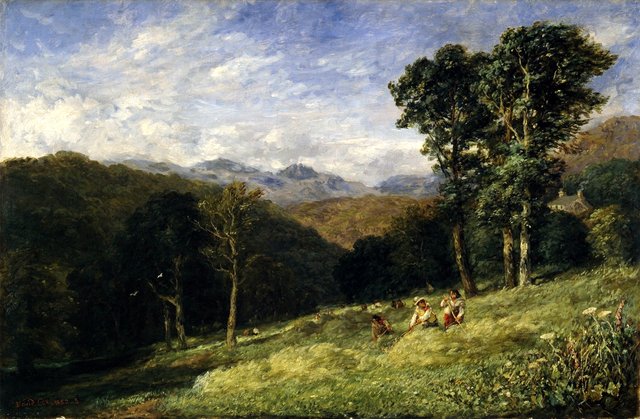 Haymaking near Conway by David Cox