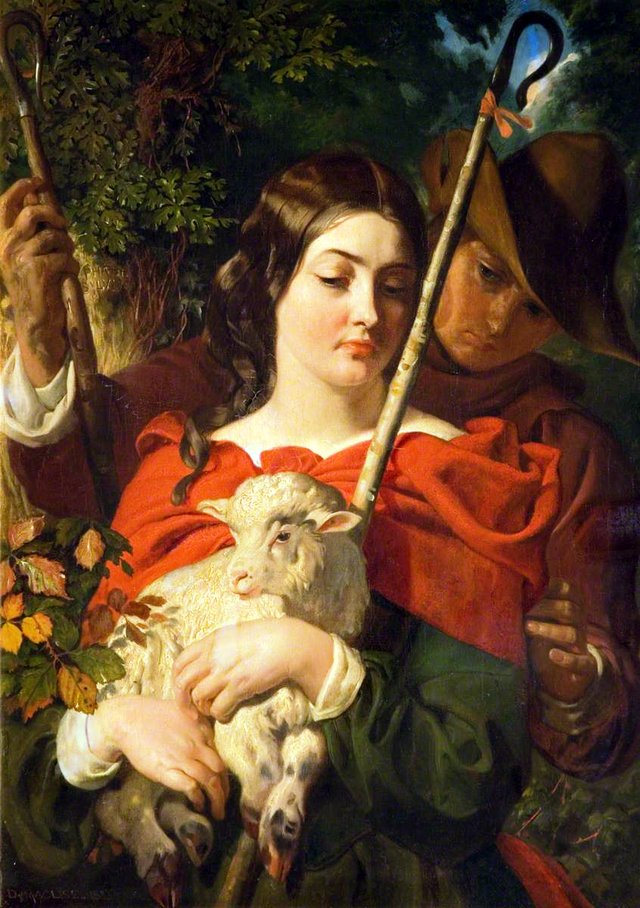 Phoebe and Silvius in the Forest of Arden, from Shakespeare's 'As You Like It' by Daniel Maclise