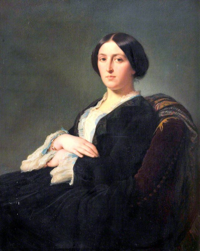 Mary Buddicom (1822–1892), née Marie Jeanne Hownam by Hippolyte Flandrin