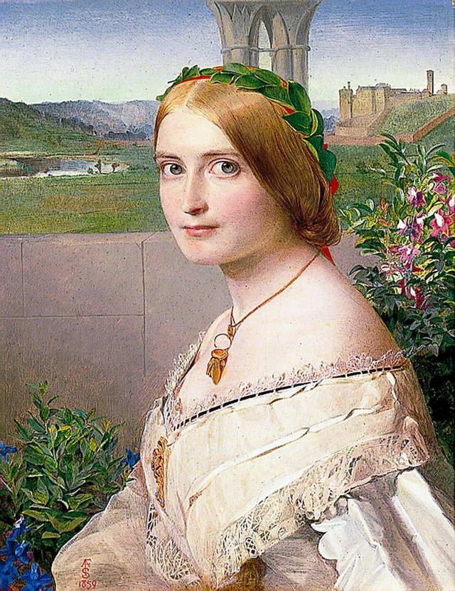 Adelaide Mary, Mrs Philip Bedingfeld by Frederick Sandys