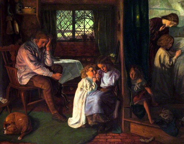 Bedtime by Arthur Hughes