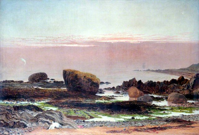 Seascape on the Northumbrian Coast by William Bell Scott
