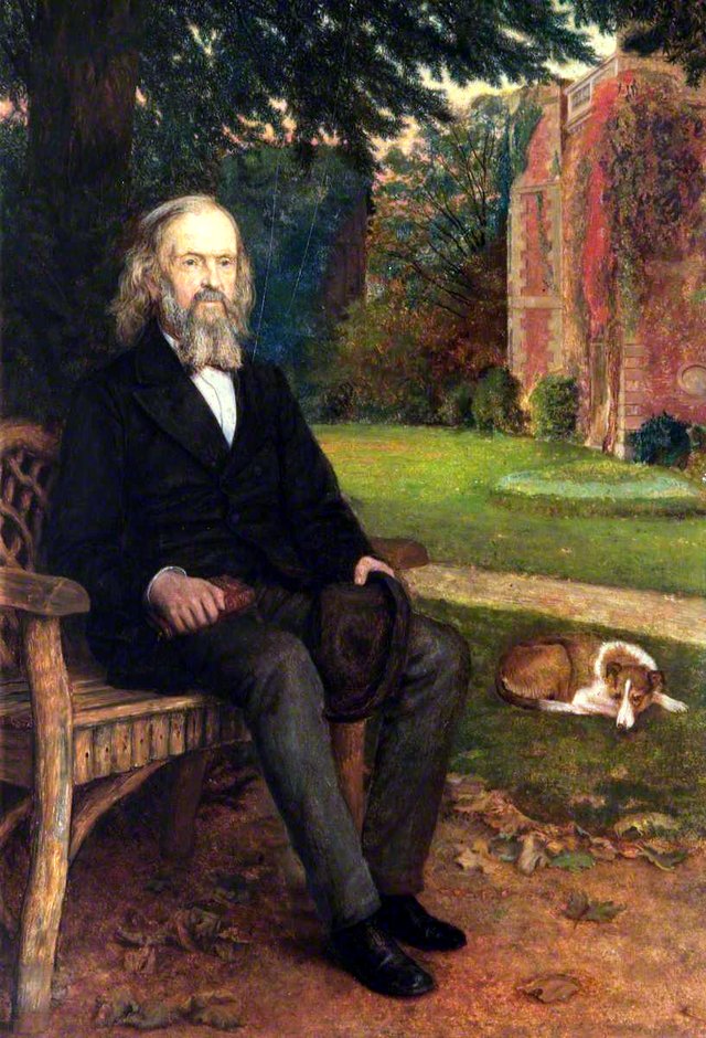 Arthur Hill (1798–1885), at Bruce Castle by Arthur Hughes