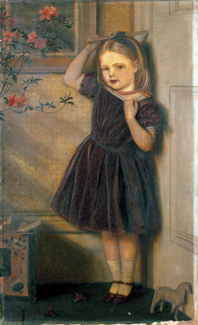 Cecily Ursula, aged three years by Arthur Hughes