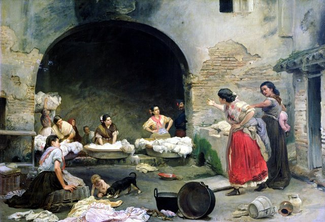 Washerwomen Disputing by José Jiménez Aranda