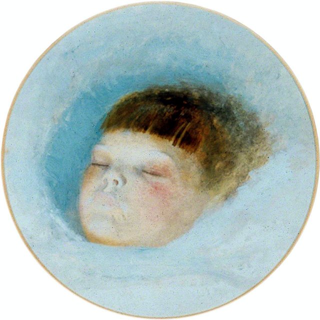 The Head of Gertrude Grimshaw by John Atkinson Grimshaw