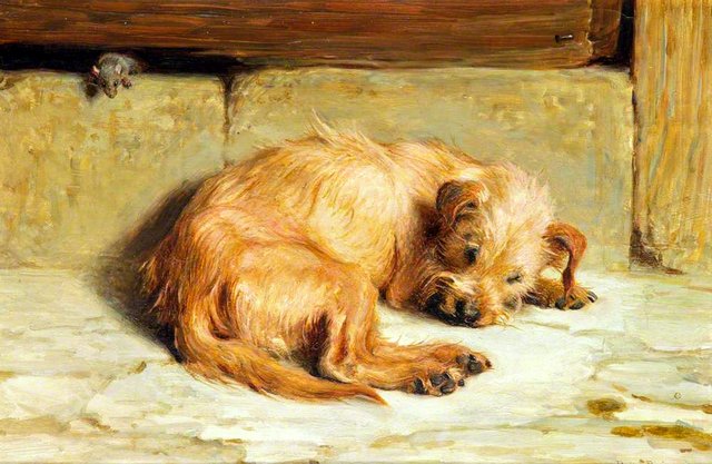 Watching Dog by Briton Rivière