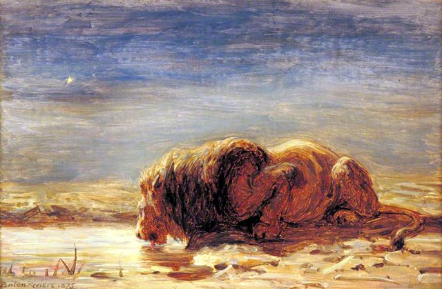 The King Drinks by Briton Rivière