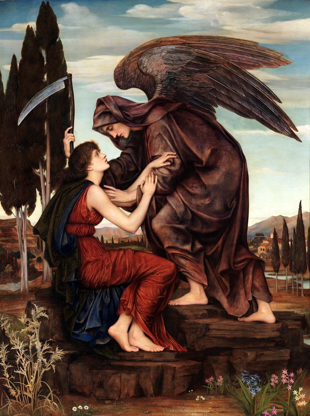 The Angel of Death I by Evelyn De Morgan