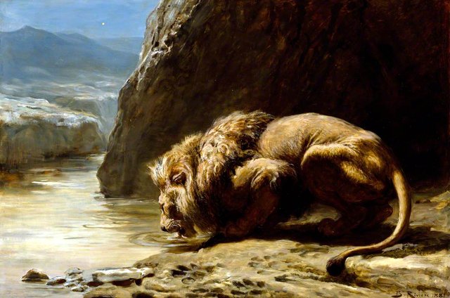 The King Drinks by Briton Rivière