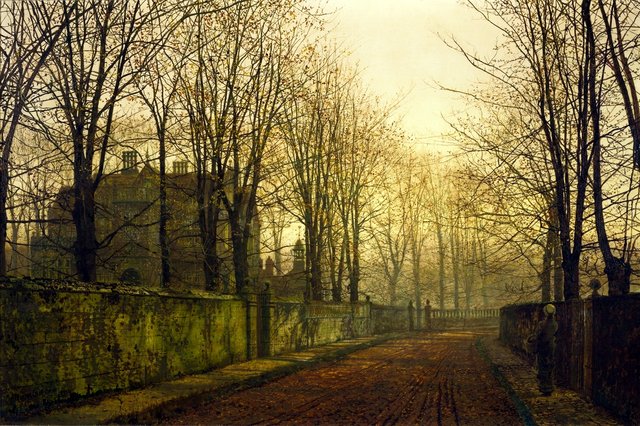 In the Golden Mists of Autumn by John Atkinson Grimshaw