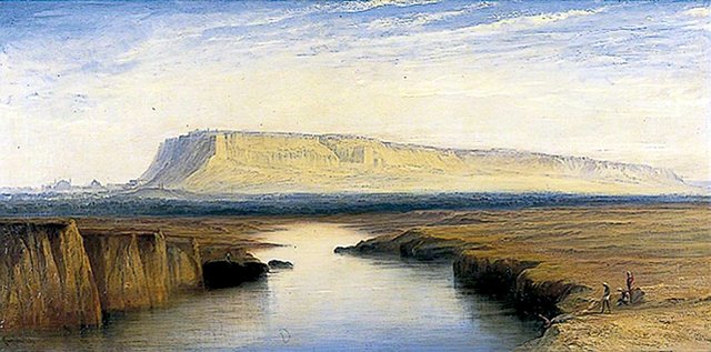 View of Gwalior, India by Edward Lear