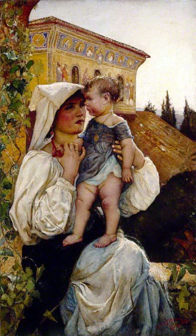An Italian Mother and Child by Annie Swynnerton