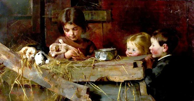 Childhood's Treasures by Marianne Stokes
