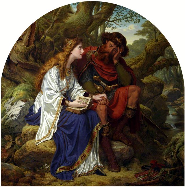 Queen Margaret and King Malcom Canmore by Joseph Noel Paton