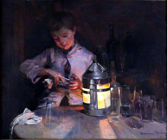 Lantern Light by Marianne Stokes