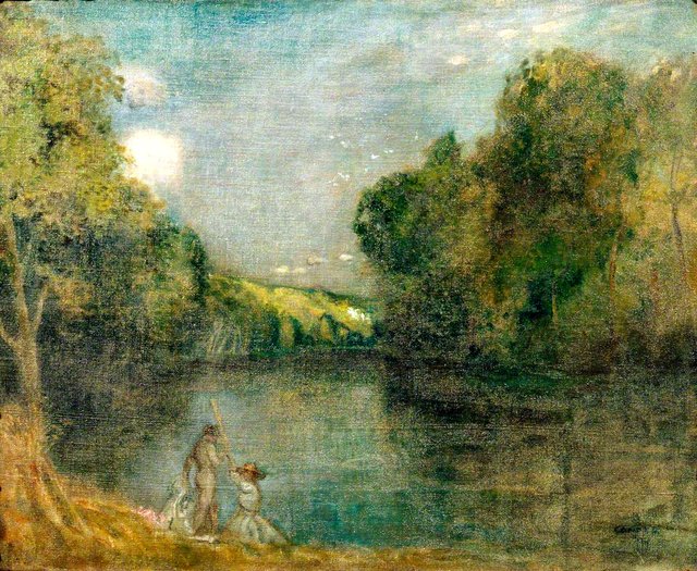 Figures by a Lake by Charles Conder