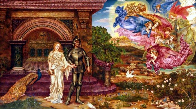 Life and Thought Emerging from the Tomb by Evelyn De Morgan