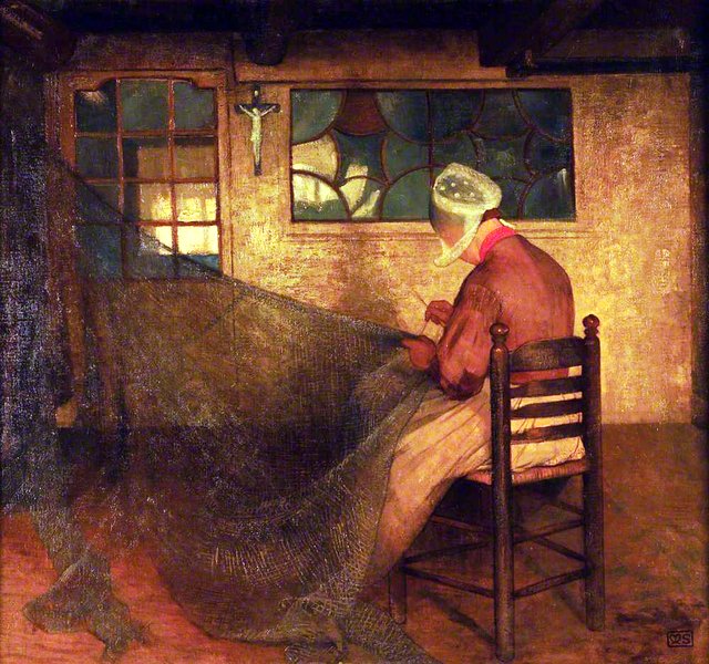 The Net Mender by Marianne Stokes