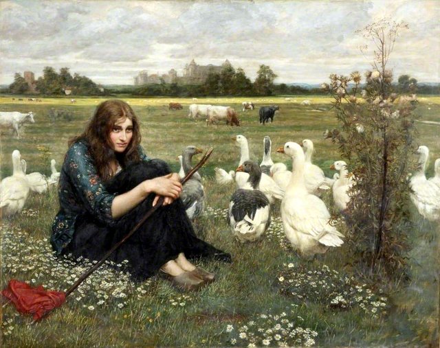 The Goose Girl by Valentine Cameron Prinsep