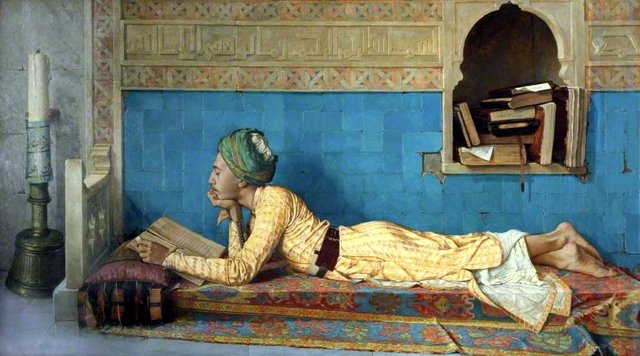 A Young Emir Studying by Osman Hamdi Bey