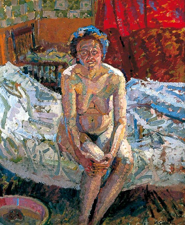 Interior with Nude by Harold Gilman